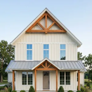 Modern Farmhouse Timber Gable Haven