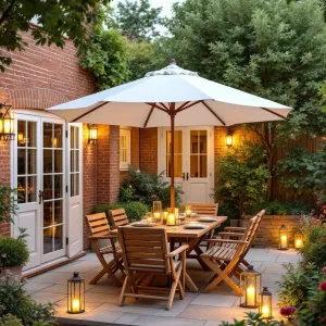 Outdoor Haven of Candlelit Charm