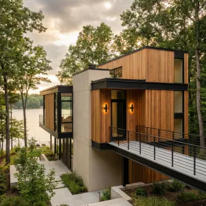 Lakeside Timber Bridgeway Retreat