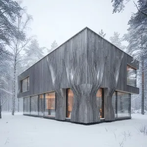 Woven Timber Winter Retreat