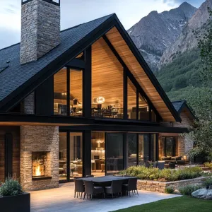 Highland Haven: Glass and Granite Grandeur