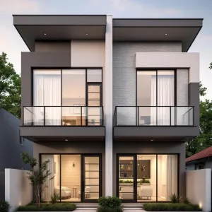 The Symmetrical Surprise: Glassy Gables Galore