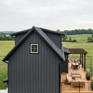 Charcoal Meadow Barndo With Entertainer Deck