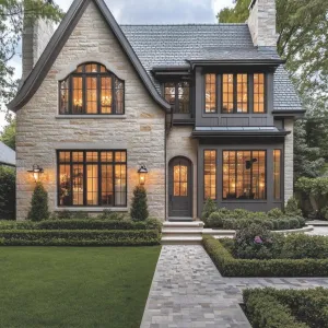 Quaint Stone Residence with Glowing Charm