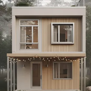 A Cozy Cube with a Patio Panache