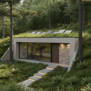 Nature’s Secret Lair: Where Grass Meets Glass