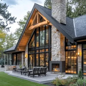 A Fusion of Warmth: The Modern Rustic Dream