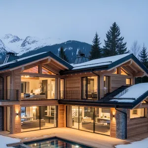 Nestled in Snowy Splendor: A Chalet Wonderland