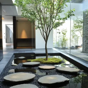 Zen Oasis Stone Pond