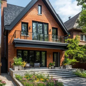 Charming Bricked Abode with a Splash of Green