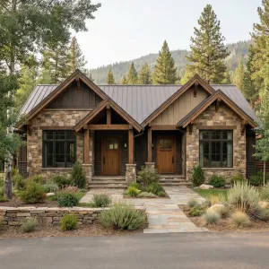 Rustic Mountainfront Twin Lodge Cottage