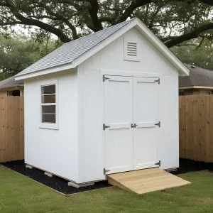 White Loft Gable Yard Shed