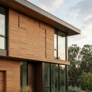 Linear Cedar Courtyard Prospect