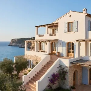 Cliff-Kissed Shuttered Terrace House