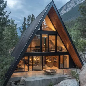 A-frame on Concrete Foundation