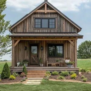Preview of Charming Rustic Cottage with Lush Green Lawn