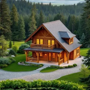 Lakeside Log Dreamscape