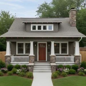 Stone-Rooted Porchfront Bungalow