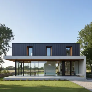 Fieldline Lantern Concrete House