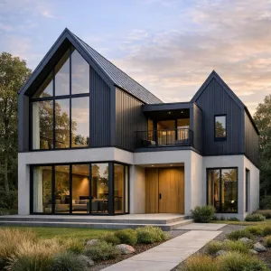 Nordic Twin Peak Garden Residence