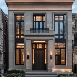 Modern Neoclassical Haven at Sundown