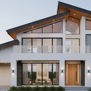 Architectural Ascension: The Leaning Rooftop Wonder