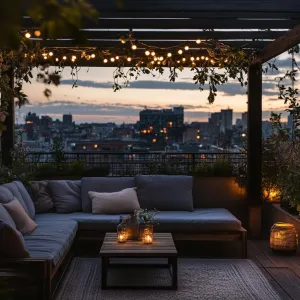 Twilight Oasis on the Rooftop