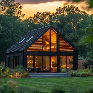 Whimsical Gabled Retreat Beneath Dusk’s Embrace