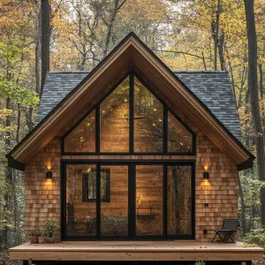Dreamy Domicile in the Autumn Woods