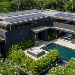 Volcanic Stone Oasis: Nature’s Modern Retreat