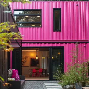 Preview of Bold and Bright: The Glamorous Pink Shipping Container Home