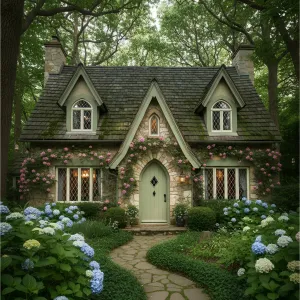 A Cozy Nook Among Nature’s Green Hues