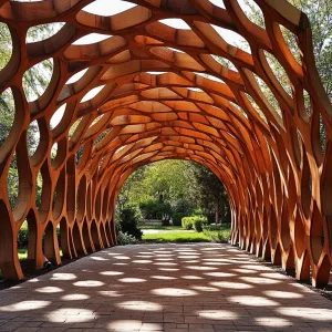 Bubbly Tunnel of Wooden Delight