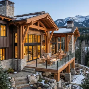 Timber Peak Hideaway With Glass Terrace