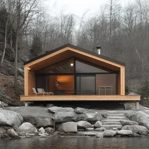 Preview of Modern Tranquility: Lakefront Retreat With a View