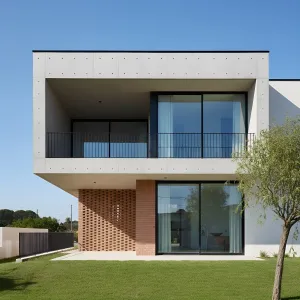 Porch-Slot Concrete Canopy House