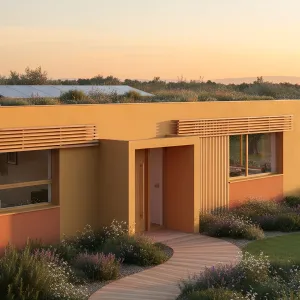 A Golden Glow: The Sunlit Retreat by the Meadow