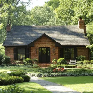 Brick Ranch Hideaway on a Sunny Day