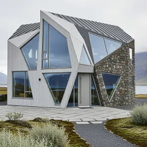 Geometric Gem Amid Glaciers