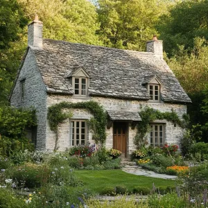 Preview of Charming Stone Dwelling with Verdant Splendor