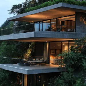 Elevated Elegance: The Concrete Nest