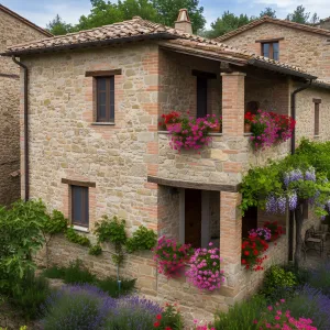 Vine-Draped Umbrian Garden Hideaway