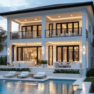 Modern Mansion by the Pool: A Contemporary Retreat