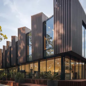 Vertical Vibes: Slatted Symphony