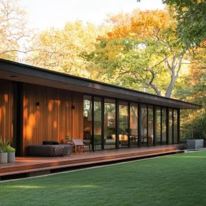 Stretched Serenity: Wood and Light Unite