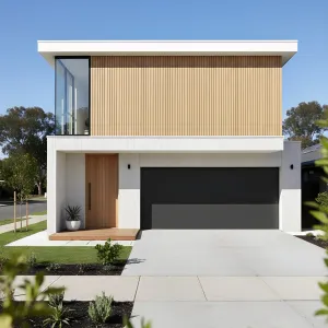 Sun-Washed Cantilever Concrete House