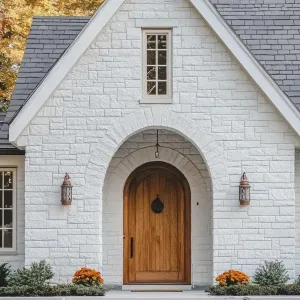 Quaint Stone Sanctuary with a Pumpkin Spice Touch