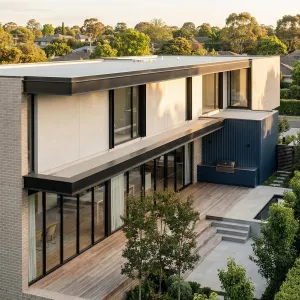 Linear Terrace Courtyard Family Residence
