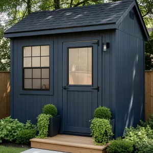 Petite Blue Haven Under the Trees