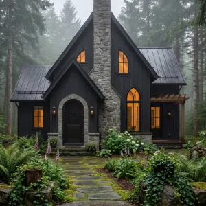 Midnight Forest Storybook Cottage